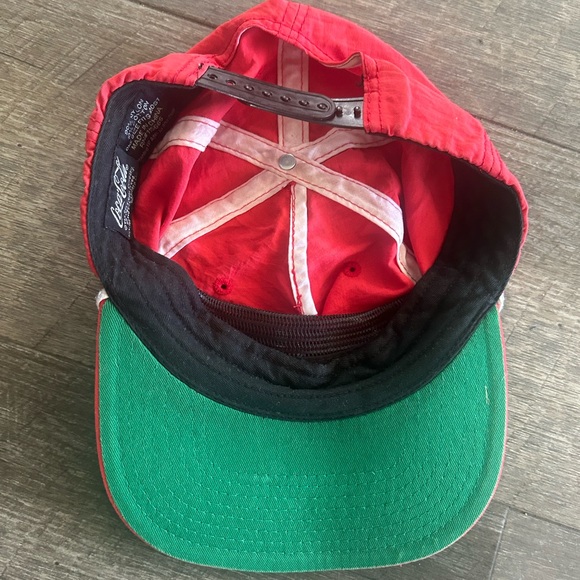 Classic Coke Coca Cola Red Nylon Strapback Unstructured Hat - Picture 2 of 7